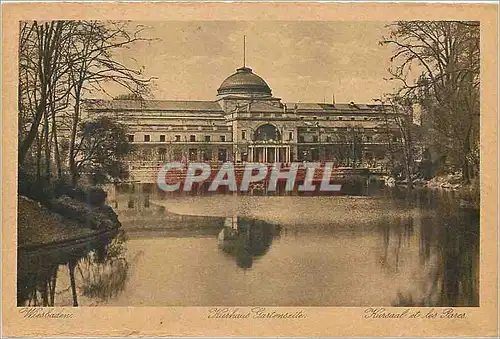 Cartes postales Wiesbaden Kurhaus Gartenseite