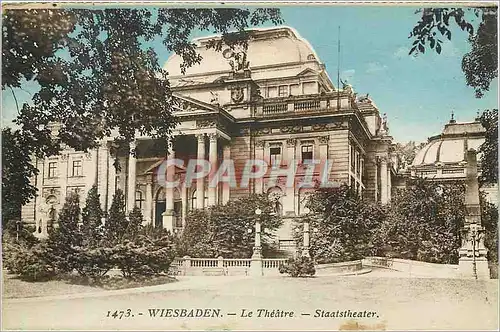 Cartes postales Wiesbaden Le Theatre