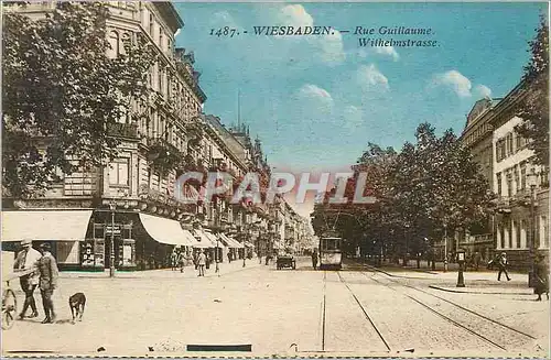 Ansichtskarte AK Wiesbaden Rue Guillaume