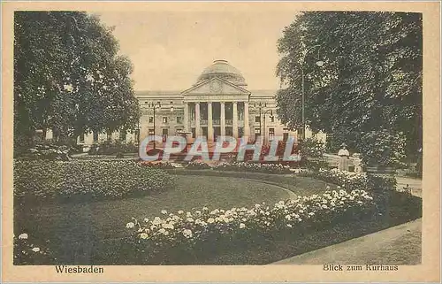 Cartes postales Wiesbaden Blick zum Kurhaus