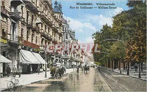 Ansichtskarte AK Wiesbaden Rue de Guillaume