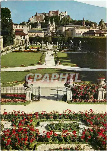 Cartes postales moderne Mirabellgarten mit Feste Hohensalzburg