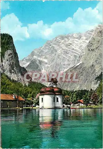 Cartes postales moderne Konigsee St Bartholoma m u M mit Watznan Ostwend