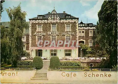 Moderne Karte Hotel Nicolay Zur Past seit Zeltingen Mosel Fernruf Weine eigenen Wachstums