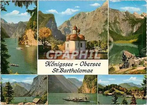 Cartes postales moderne Konigsee Obersee St Bartholomae