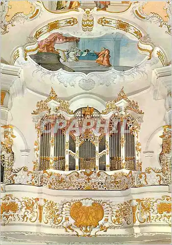 Moderne Karte Die Wies Walfahrskirche zum gegelbelten Heiland erbout Orgue