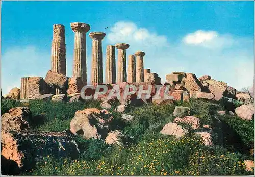 Moderne Karte Agrigento Temple d Hercule