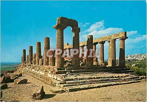 Cartes postales moderne Agrigento Temple de Junon et Lucinia