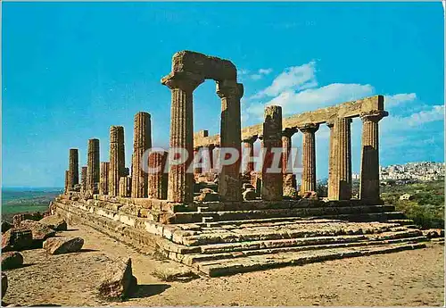 Moderne Karte Agrigento Temple de Junon et Lucinia