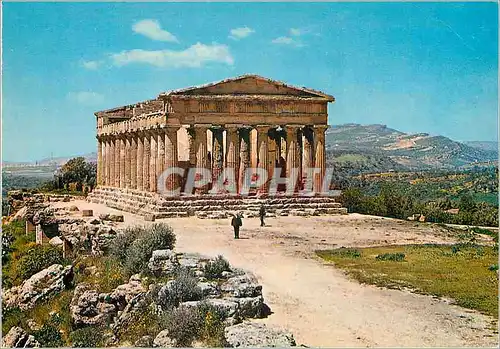 Moderne Karte Sicilia Pittoresca Agrigento Temple de la Concorde