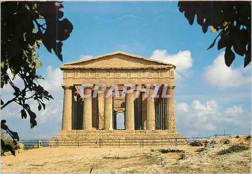 Moderne Karte Agrigento Temple de la Concorde