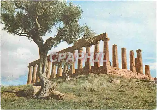 Moderne Karte Agrigento Temple du Giunone