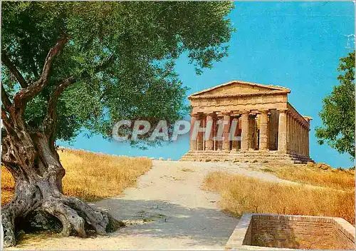 Moderne Karte Agrigento Temple de la Concorde