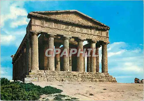 Moderne Karte Agrigento Temple de la Concorde