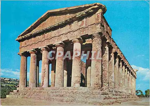 Moderne Karte Agrigento Temple della Concordia