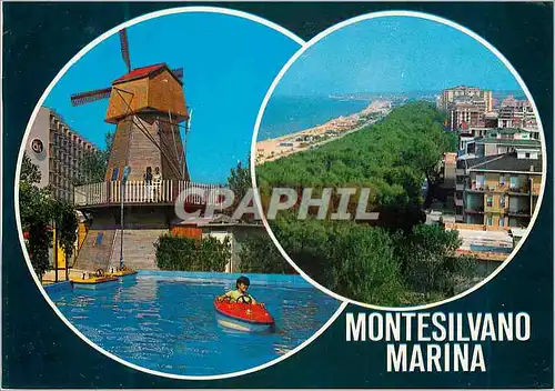 Cartes postales moderne Montesilvano Marina Moulin a vent