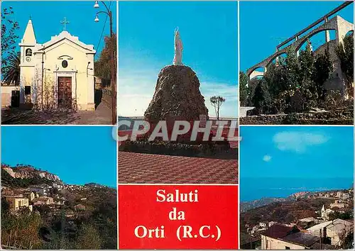 Cartes postales moderne Saluti da Orti Orti di Reggio Calabria Balcone sullo Stretto