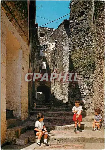 Moderne Karte Fiuggi Citta Ruelle pittoresque