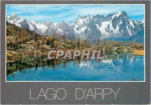 Moderne Karte Lago d Arpy Valle d Aoste Lac d Arpy