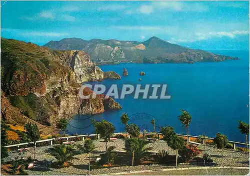 Cartes postales moderne Isola di Lipari Italia Quattrocchi l Faraglioni e Vulcano