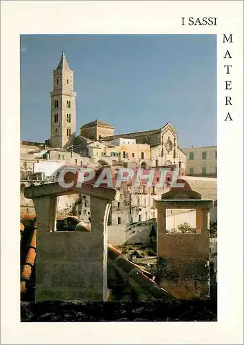 Moderne Karte Isassi Matera Sasso Barisano e Cattedrale
