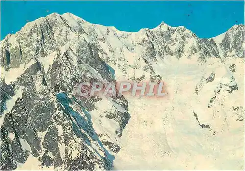 Cartes postales moderne Catena del Monte Bianco Vue aerienne du cote Italien et du glacer de la Brenvo