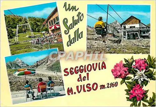 Cartes postales moderne Alte Valle Po Crissolo Un salute dalla segovia del M Viso