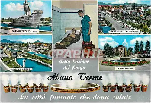 Cartes postales moderne Abano Terme La Ville fumante qui donne la sante