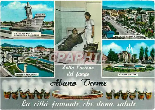 Cartes postales moderne Abano Terme Padova La Ville fumante qui donne de la sante