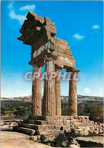 Moderne Karte Agrigento Temple des Dioscoures