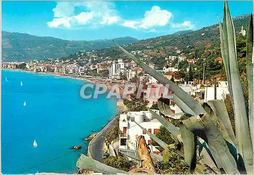 Moderne Karte Riviera dei Flori Alassio Panorama