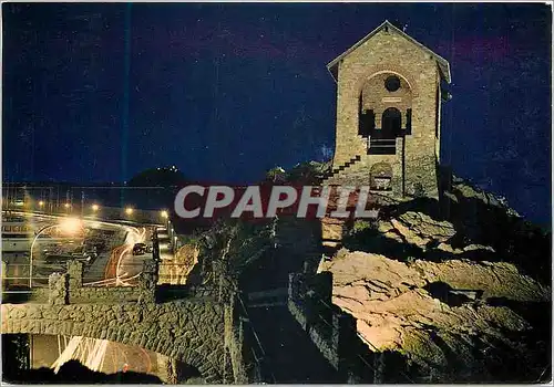 Cartes postales moderne Alassio Vue nocturne de la petite chapelle