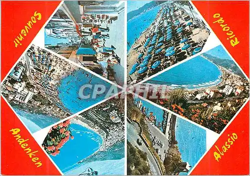 Cartes postales moderne Souvenir Andenken Alassio Ricordo