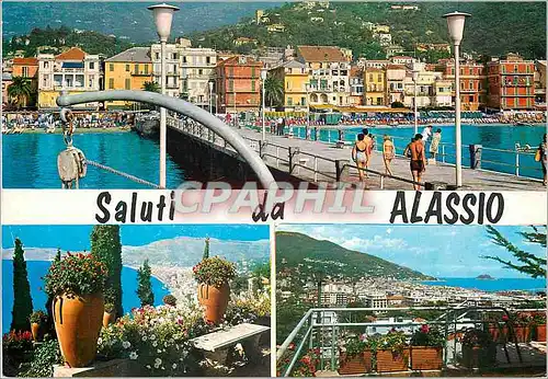 Cartes postales moderne Saluti da Alassio