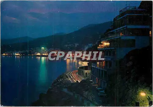 Cartes postales moderne Alassio A la nuit