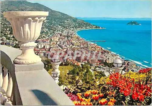 Cartes postales moderne Riviera dei Flori Alassio Panorama