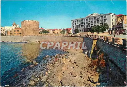 Cartes postales moderne Alghero Grand Hotel Est et Tour Sulis