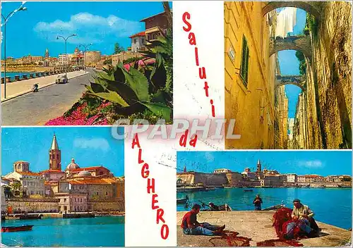 Cartes postales moderne Saluti da Alghero