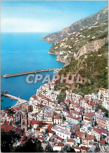 Moderne Karte Amalfi Vue d en haut