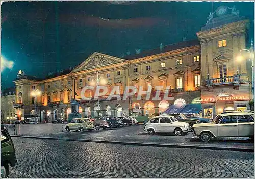 Cartes postales moderne Aoste La Nuit Place E Chanaux et Hotel de Ville