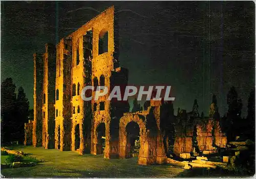 Cartes postales moderne Aosta Amphitheatre Romain la nuit