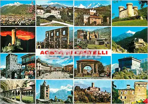 Cartes postales moderne Aosta et les chateaux