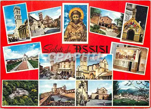 Cartes postales moderne Saluti da Assisi