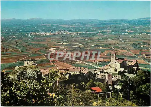 Cartes postales moderne Assisi Basilique de St Francois et Campagne Ombrienne