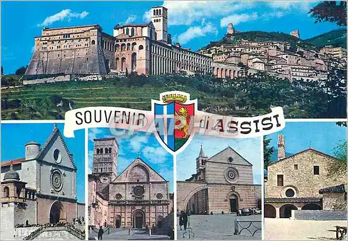 Cartes postales moderne Souvenir di Assisi