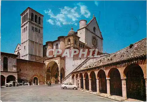 Moderne Karte Assisi Basilique de St Francesco