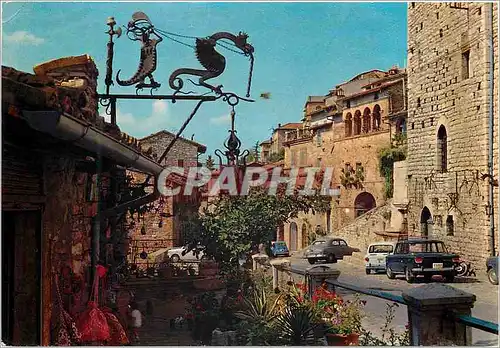 Cartes postales moderne Assisi artisanes de rue Fontebelle