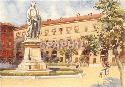 Moderne Karte Asti Monumento a Vittorio Alfleri