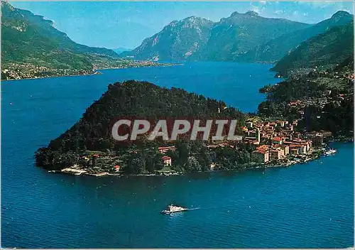 Cartes postales moderne Bellagio Lago di Como Vue aerienne du lac vers Lecco au fond les Corni di Canzo