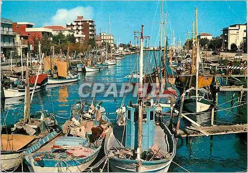 Moderne Karte Bellaria Le port Bateaux de peche